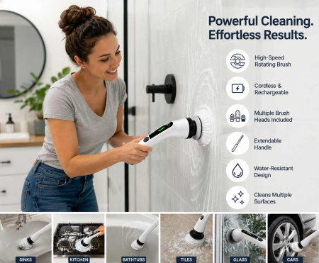 SpinScrub Pro in use - powerful cleaning effortless results