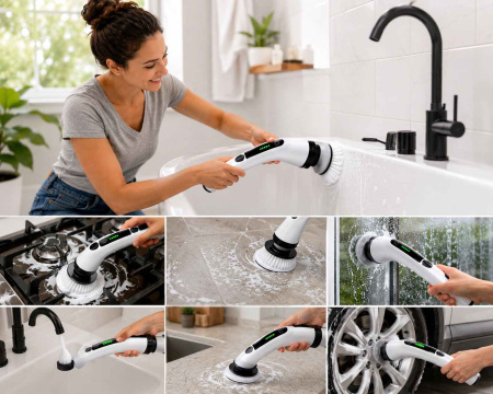 SpinScrub Pro multi-surface cleaning demonstration