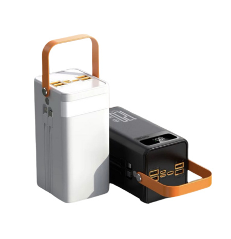 PowerMax Power Bank in White and Black colour variants with carry handle