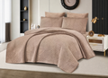 5pcs Velvet Quilted Winter Bedspread Set