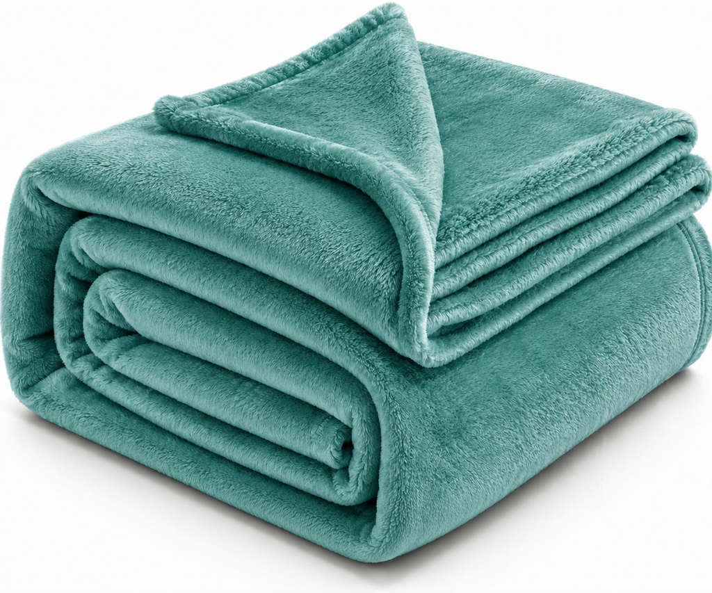 Solid Plush Fleece Throw Blanket 180x200cm