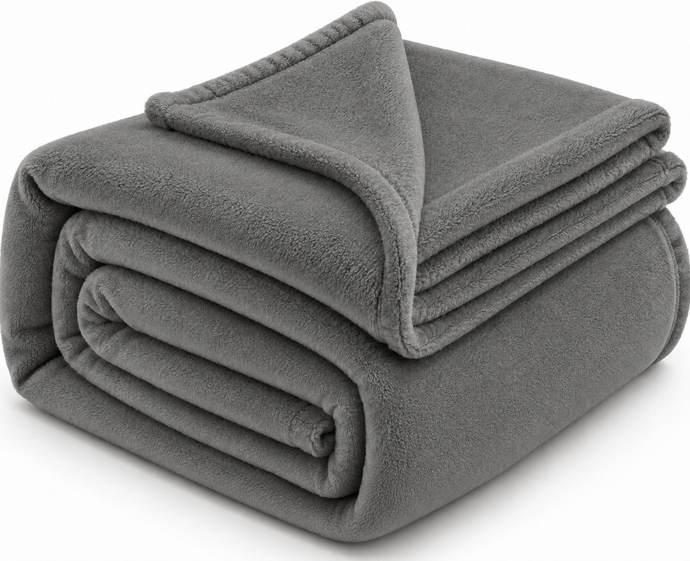 Solid Plush Fleece Throw Blanket 180x200cm