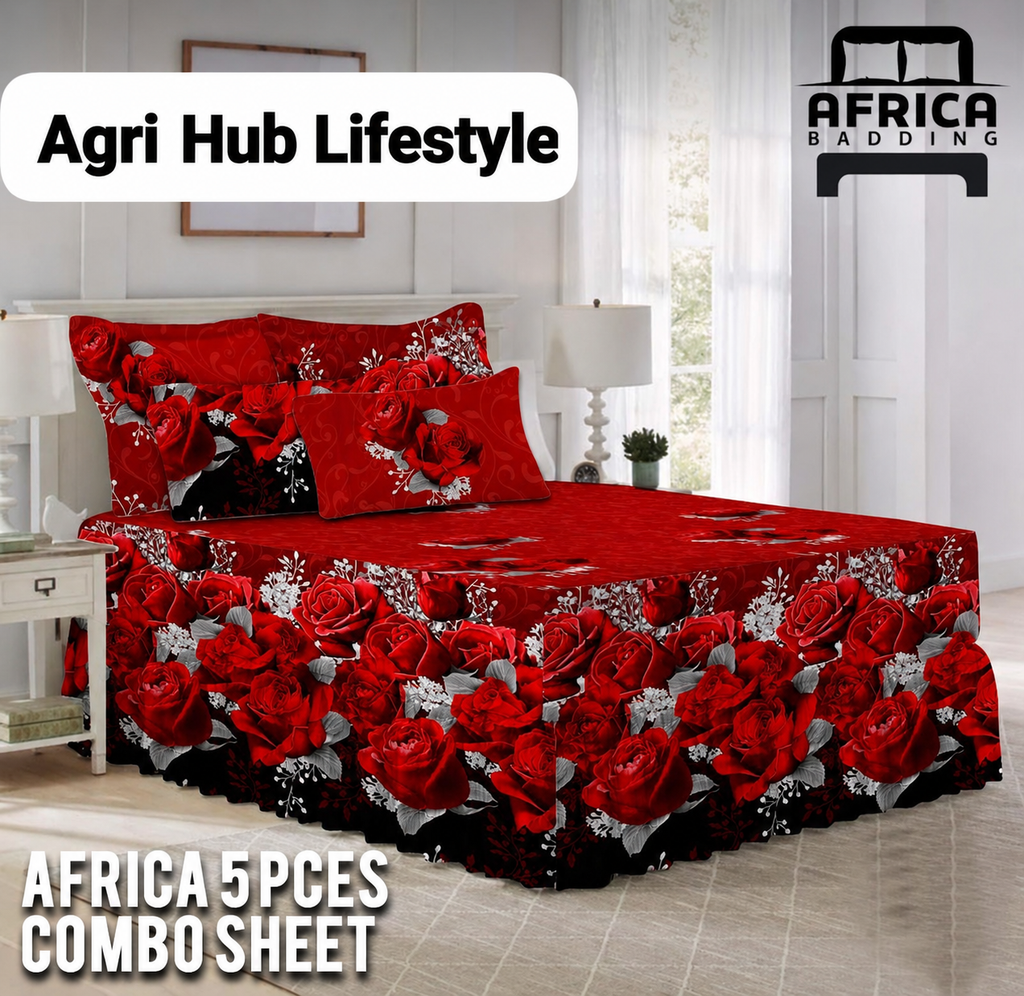 5pcs Frilled Combo Sheet Set