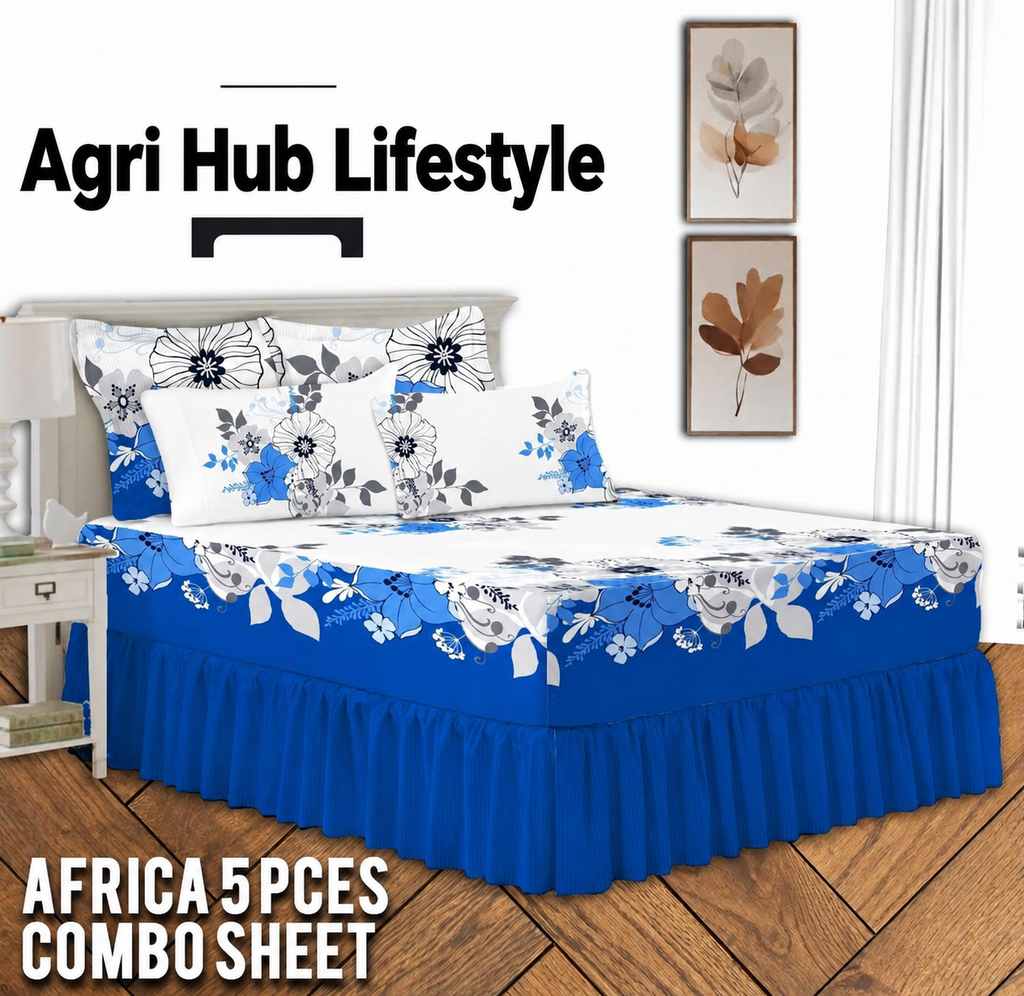 5pcs Frilled Combo Sheet Set