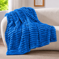 Ribbed Fleece Throw Blanket 180x200cm