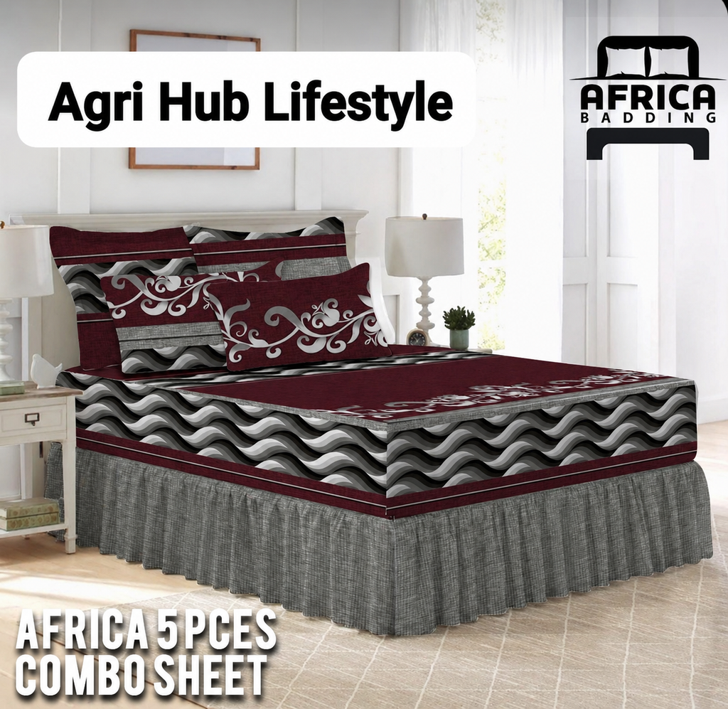 5pcs Frilled Combo Sheet Set