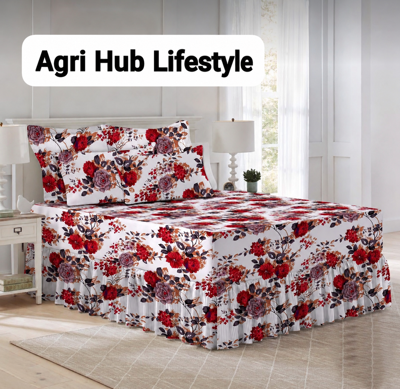 5pcs Frilled Combo Sheet Set