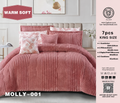 Molly 7pcs King Size Corduroy Comforter Set