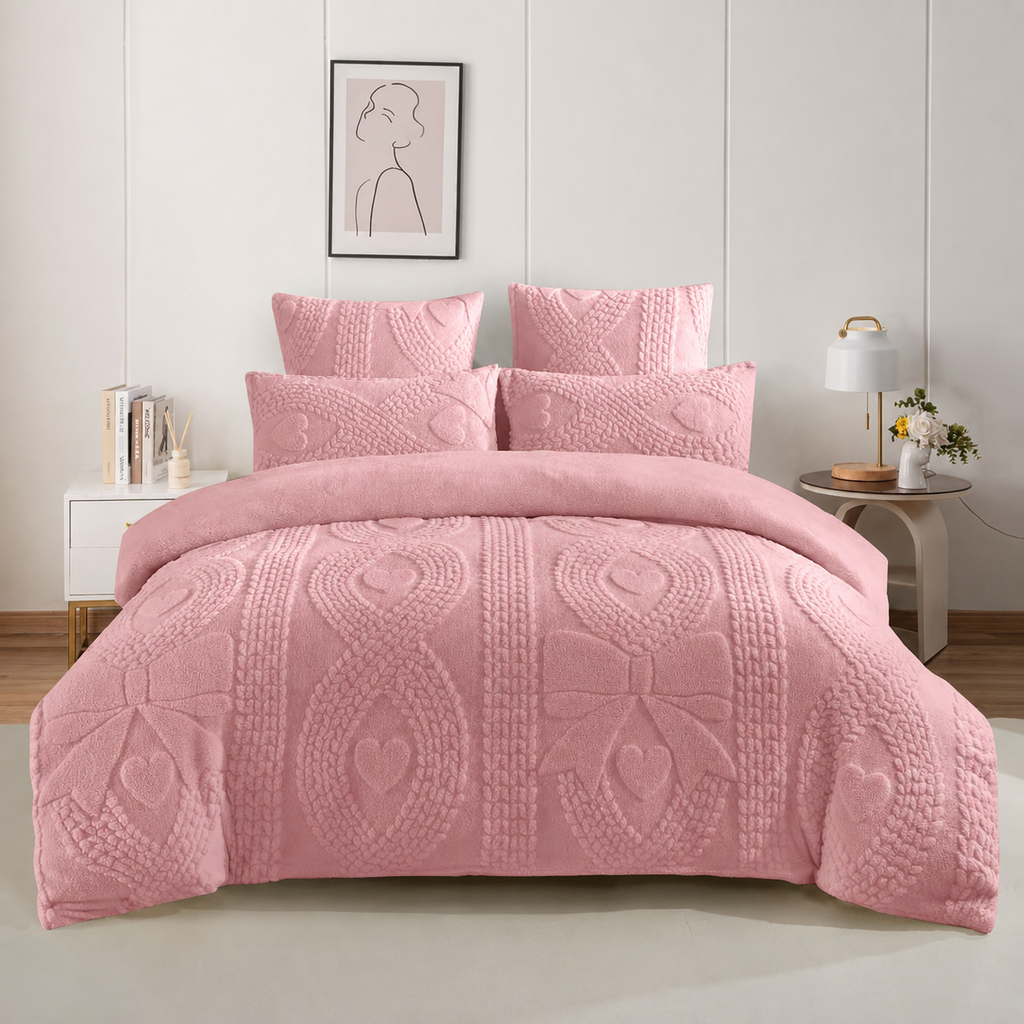 5pcs Super King Quilted Bedspread Set