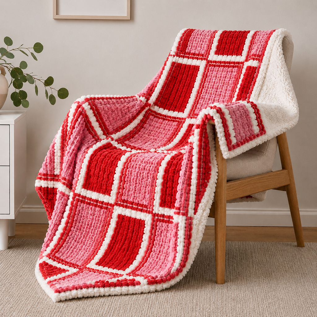Sherpa-Backed Fleece Throw Blanket 200x230cm