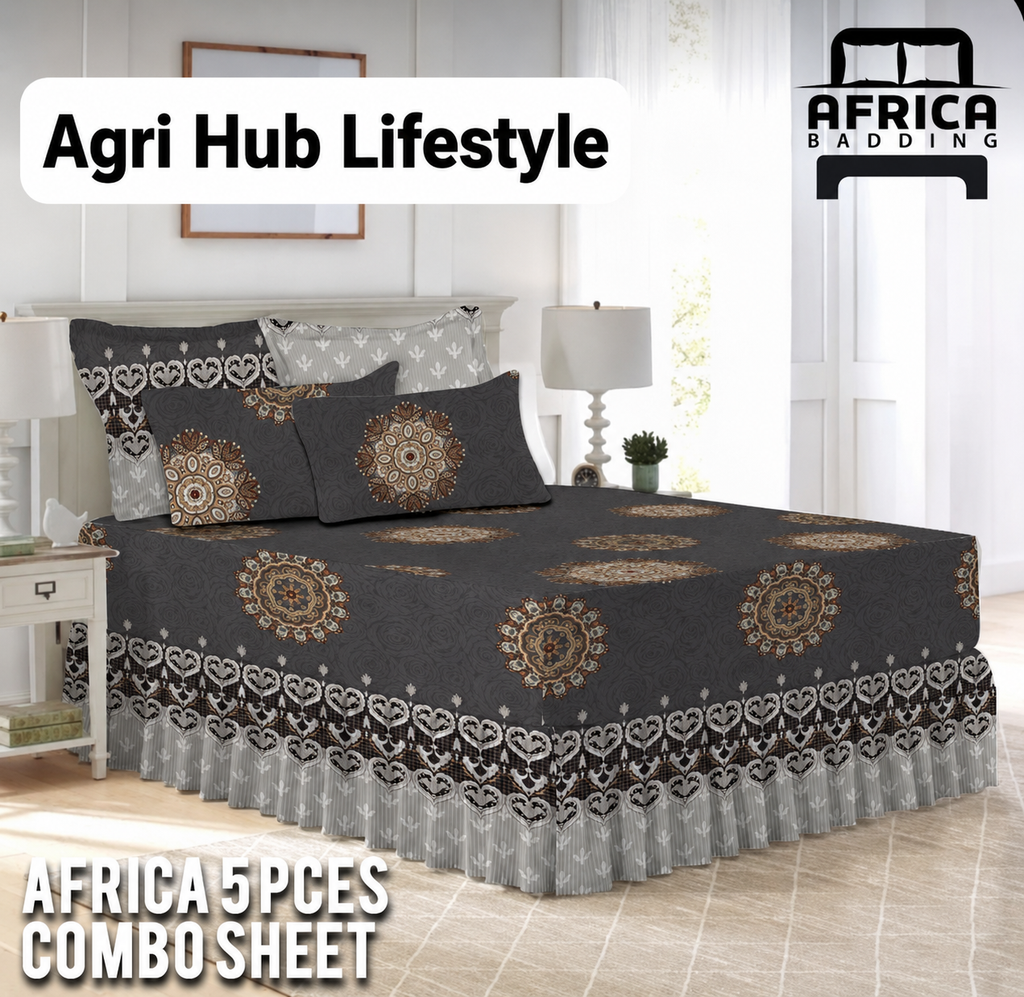 5pcs Frilled Combo Sheet Set