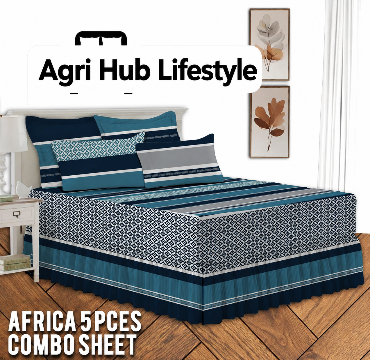 5pcs Frilled Combo Sheet Set
