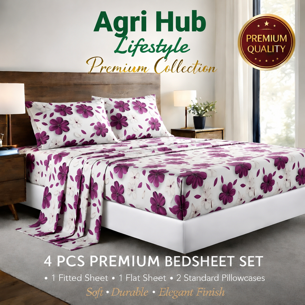 4pcs Premium Bed Sheet Set
