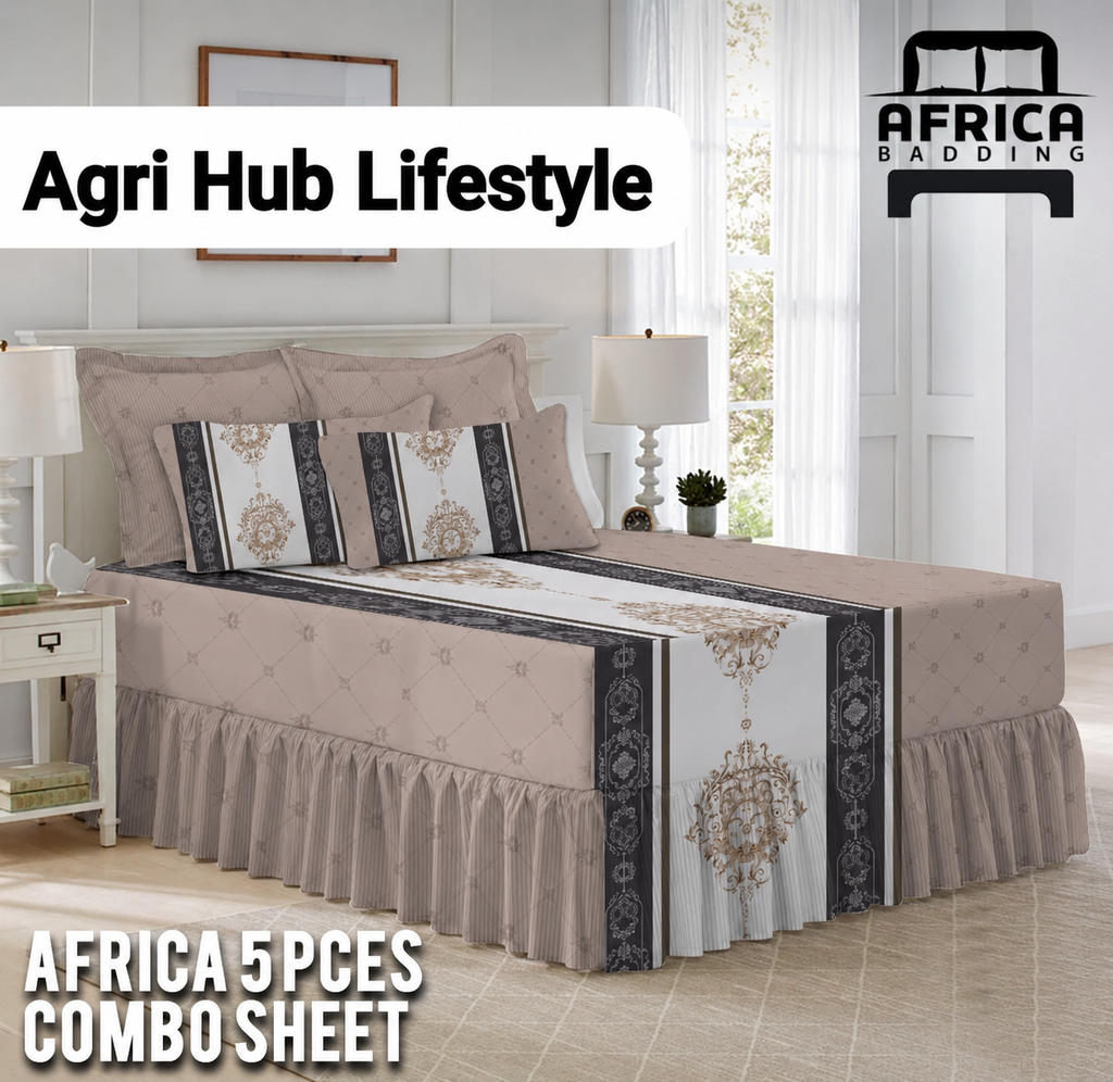5pcs Frilled Combo Sheet Set