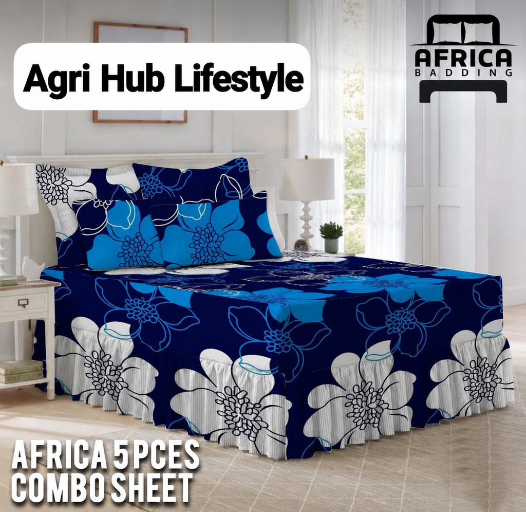5pcs Frilled Combo Sheet Set